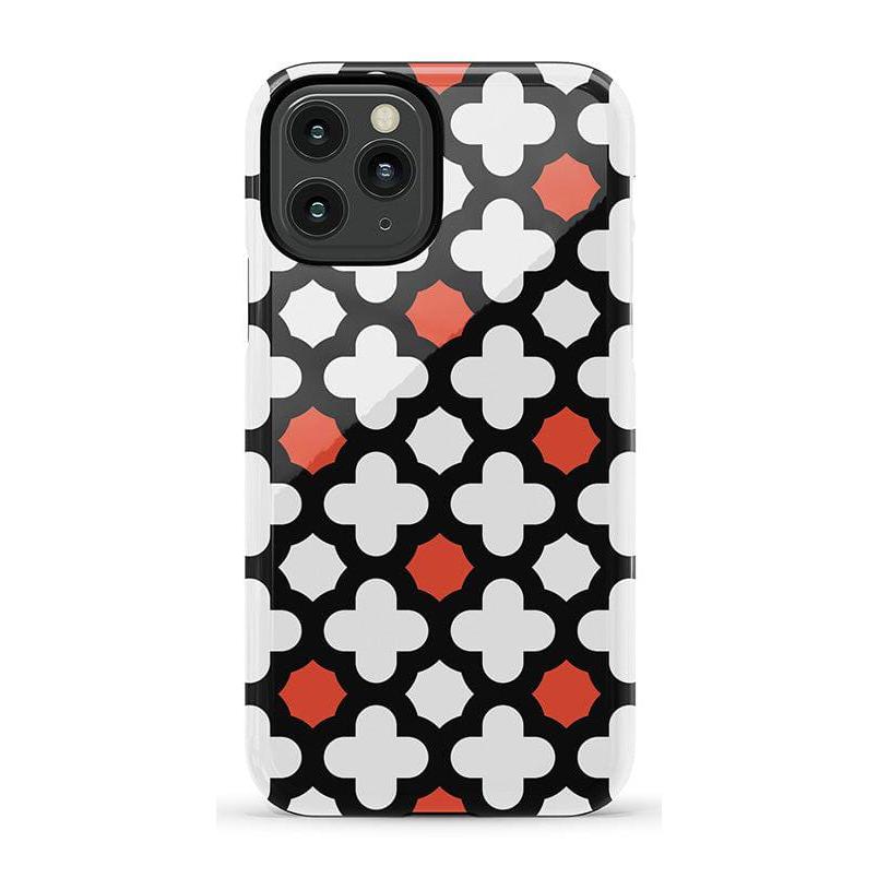 Red Lattice Tile | High Contrast Design Case