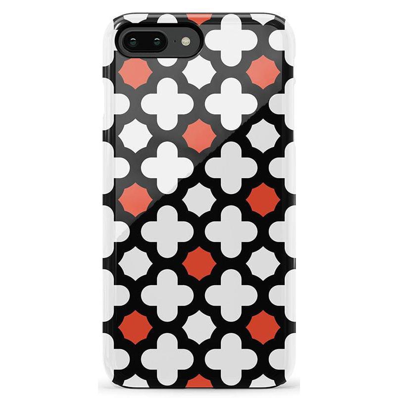 Red Lattice Tile | High Contrast Design Case