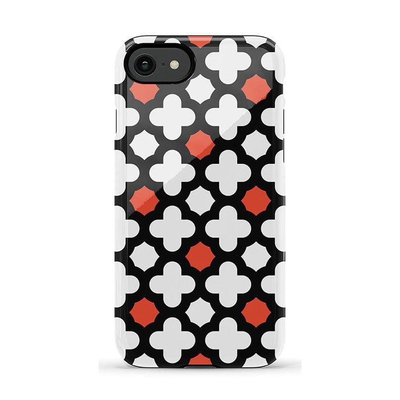 Red Lattice Tile | High Contrast Design Case