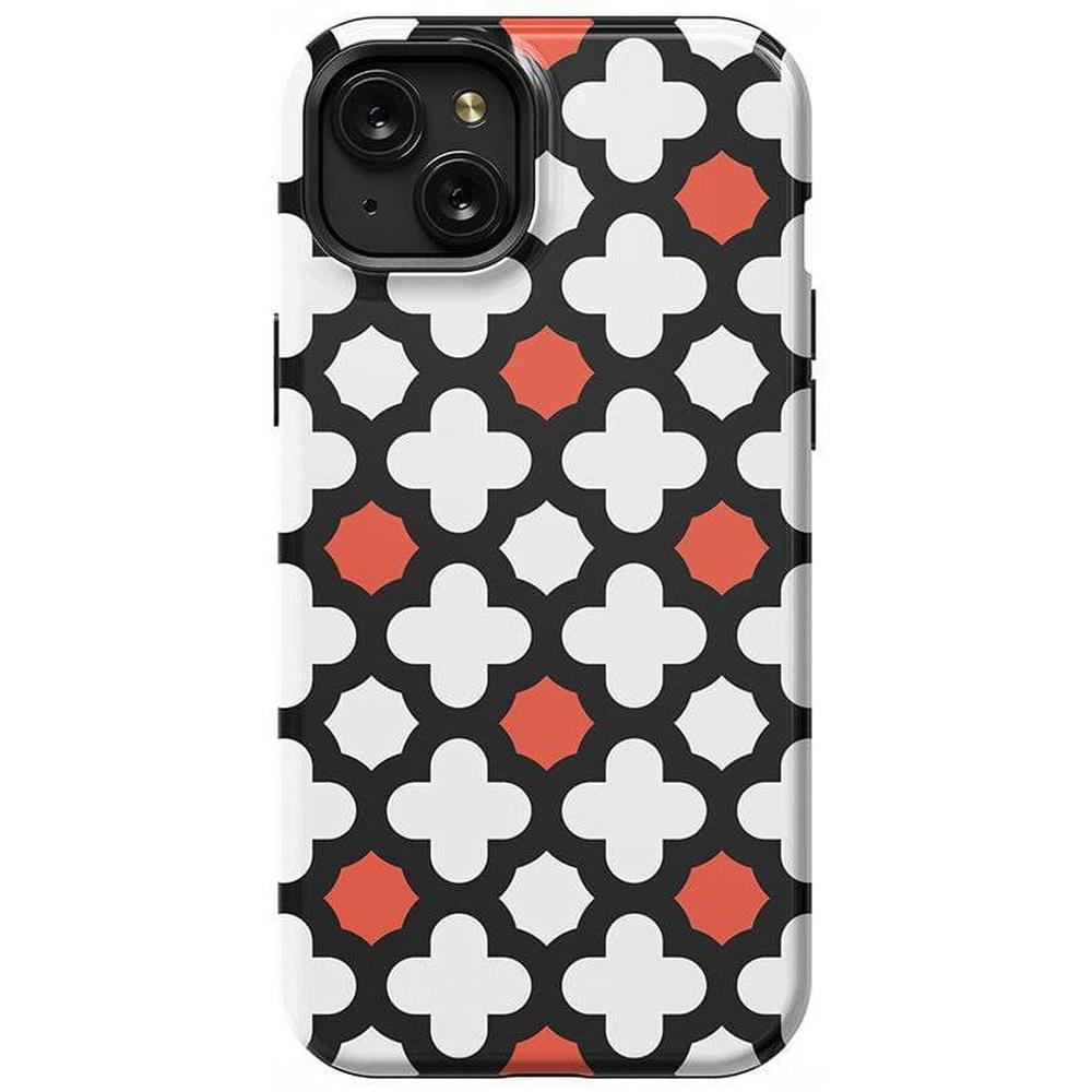 Red Lattice Tile | High Contrast Design Case