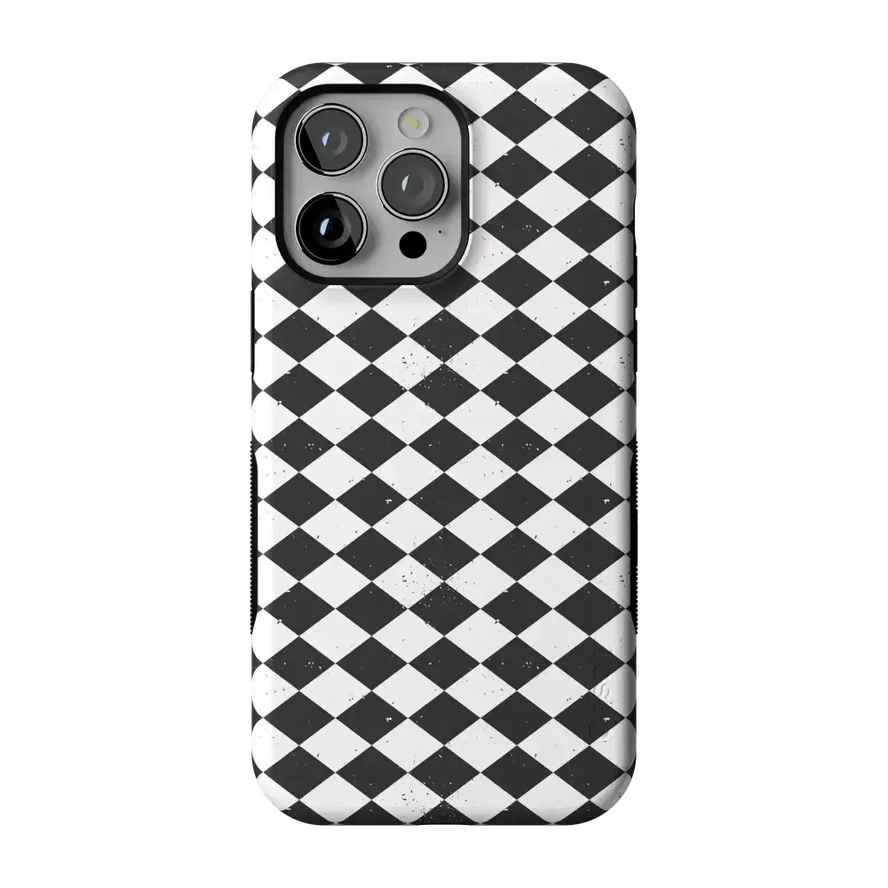 Salem's Hex | Black & White Checkered Case