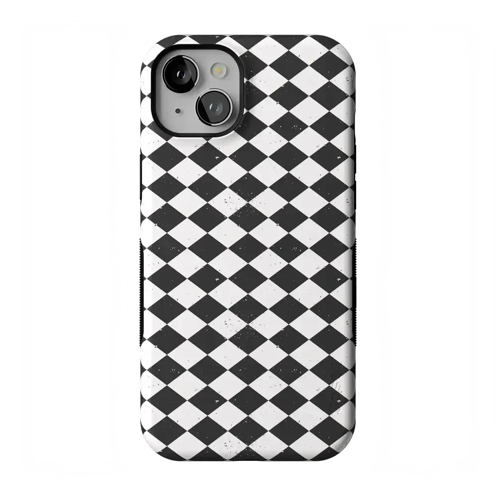Salem's Hex | Black & White Checkered Case