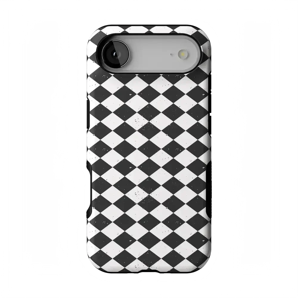 Salem's Hex | Black & White Checkered Case