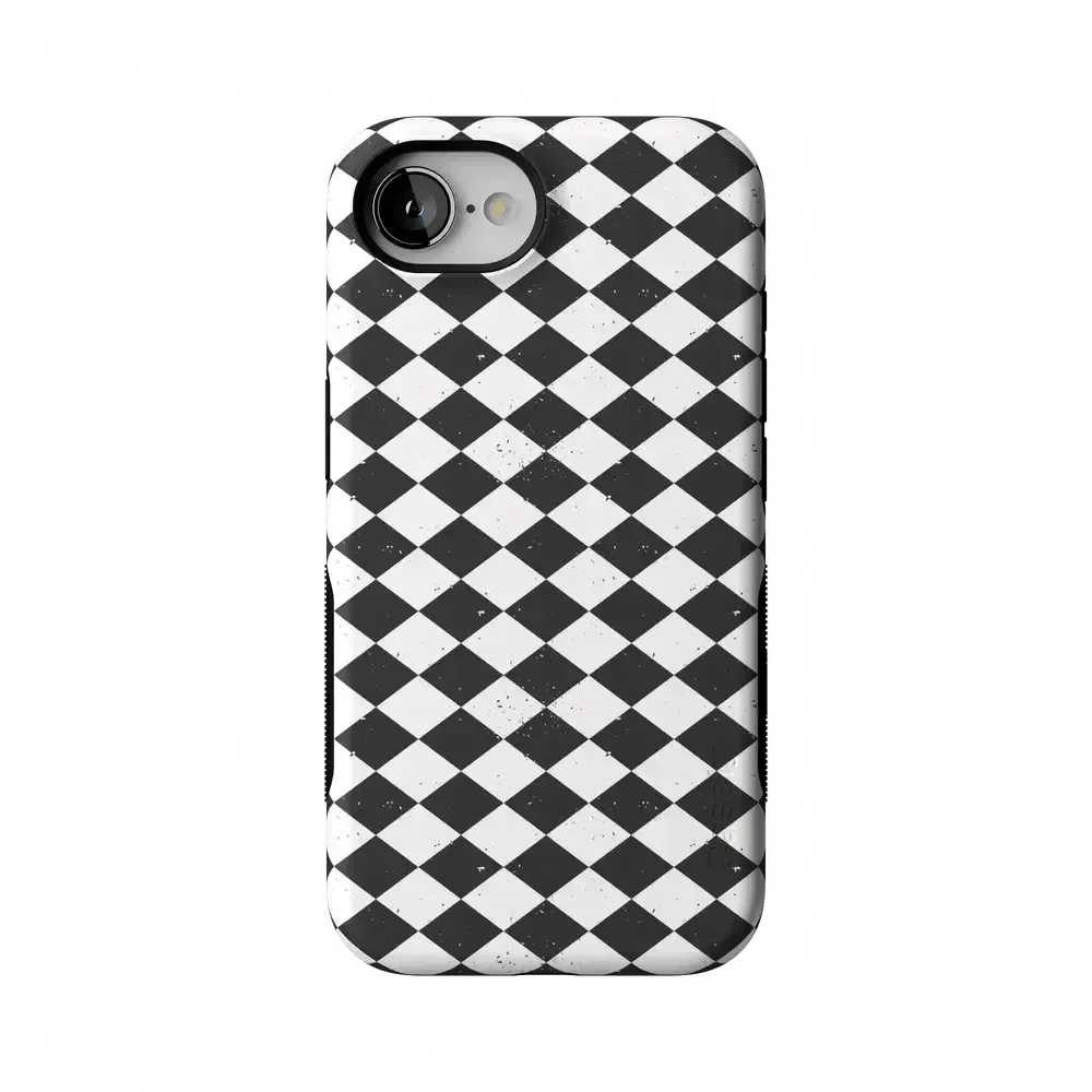 Salem's Hex | Black & White Checkered Case