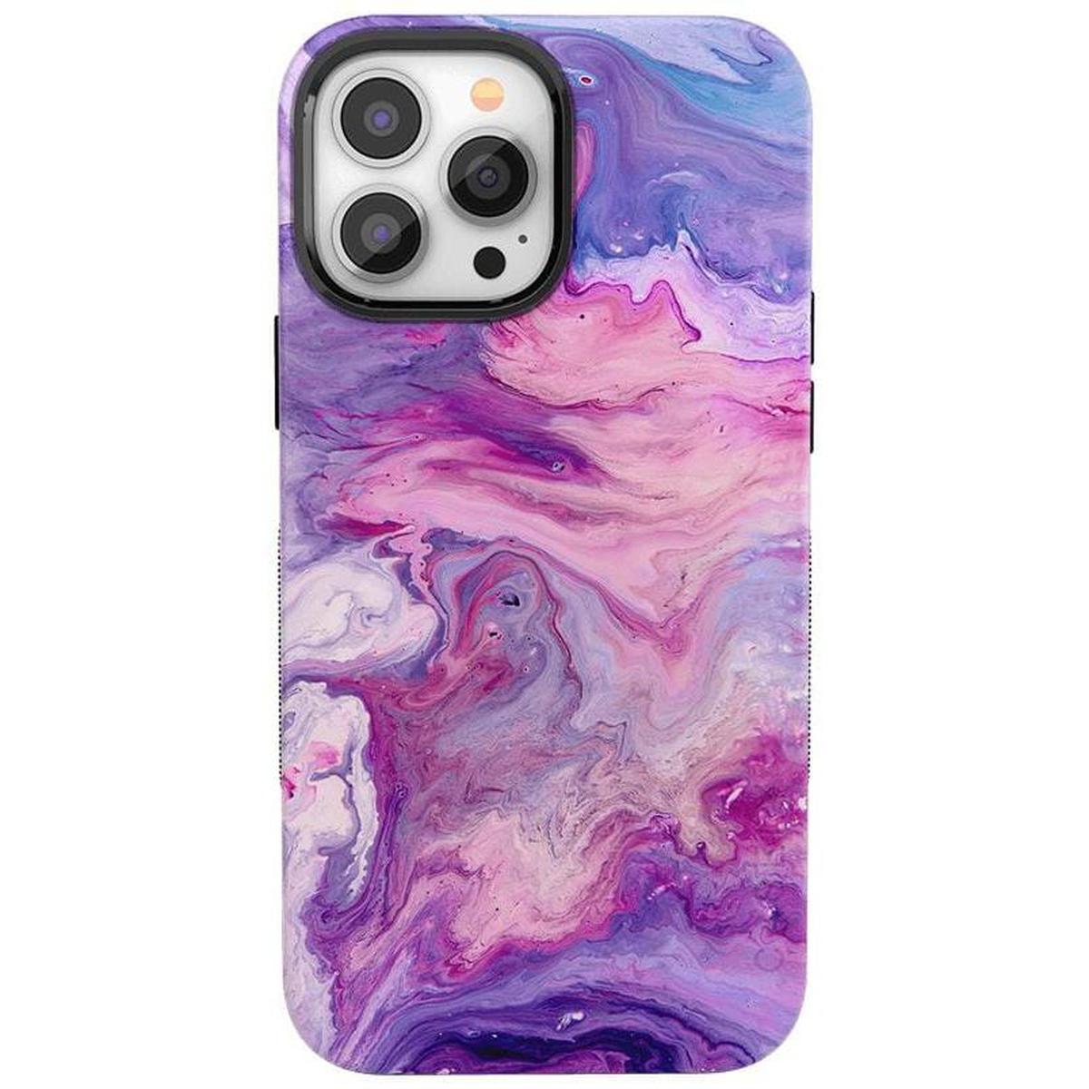 Tie Dying Over You | Purple Marble iPhone Case