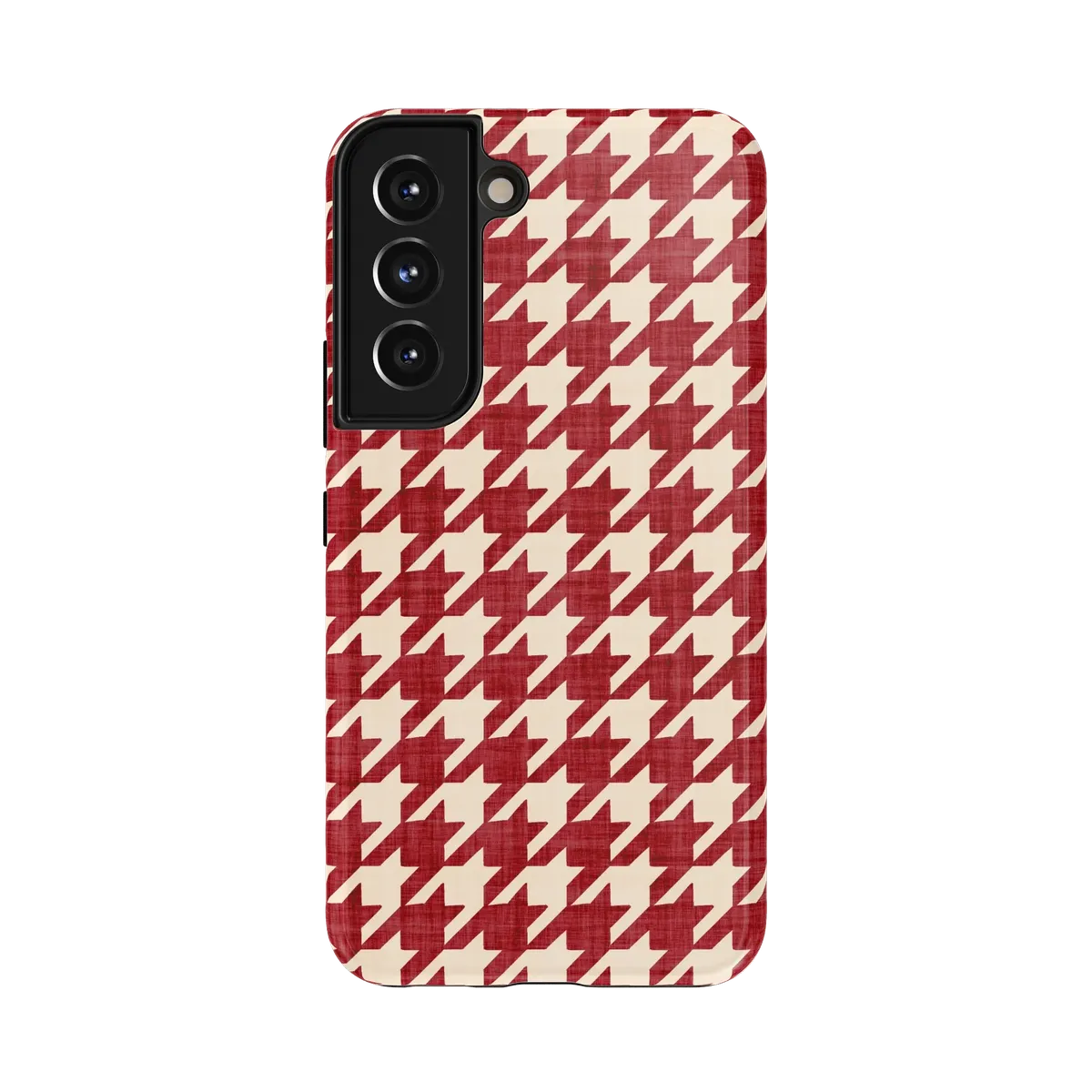 Scarlet Stitch | Red Houndstooth Case