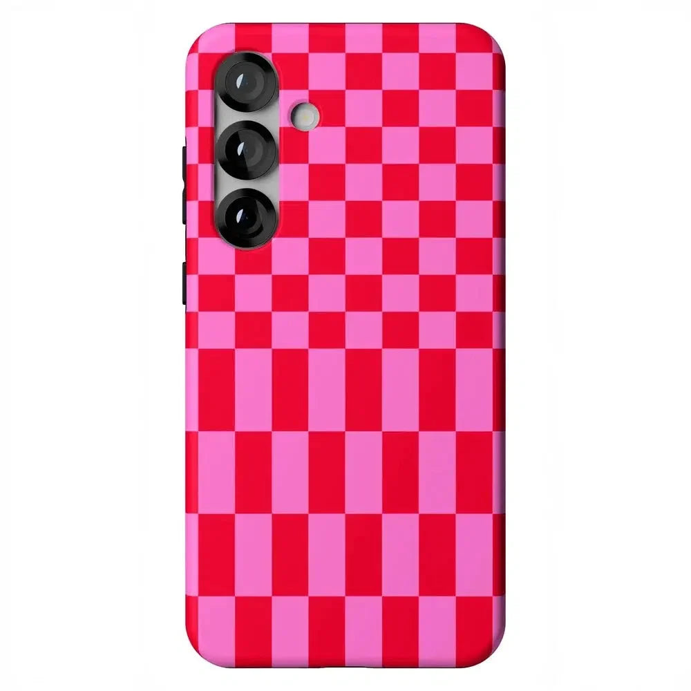 Vibe Check | Pink Checkerboard Case
