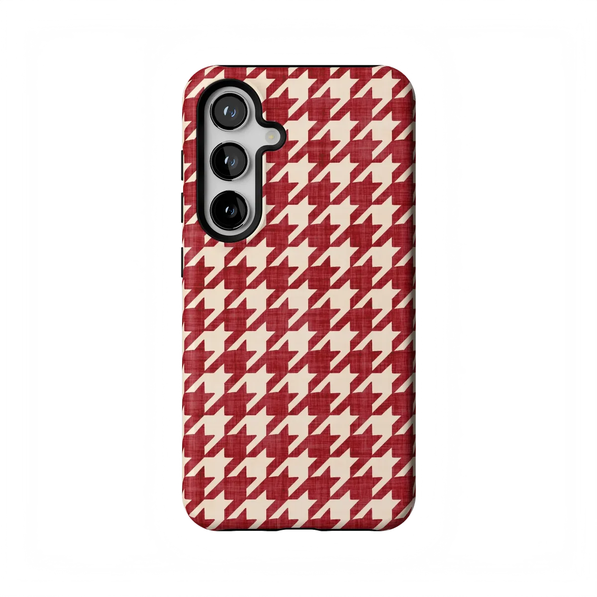 Scarlet Stitch | Red Houndstooth Case